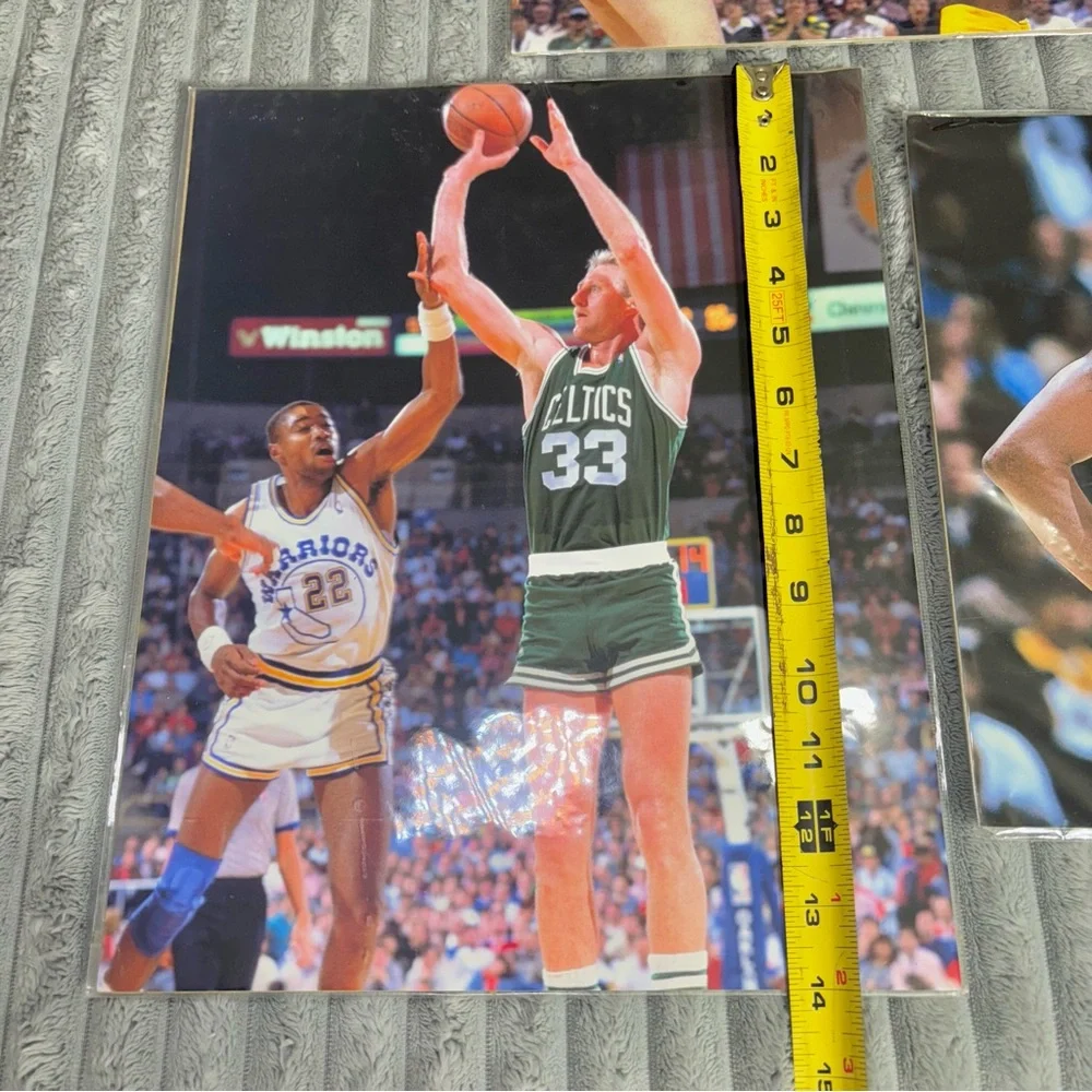 NBA LOT OF 3 sealed pictures Boards Kobe Bryant Larry Bird and Magic Johnson 90s